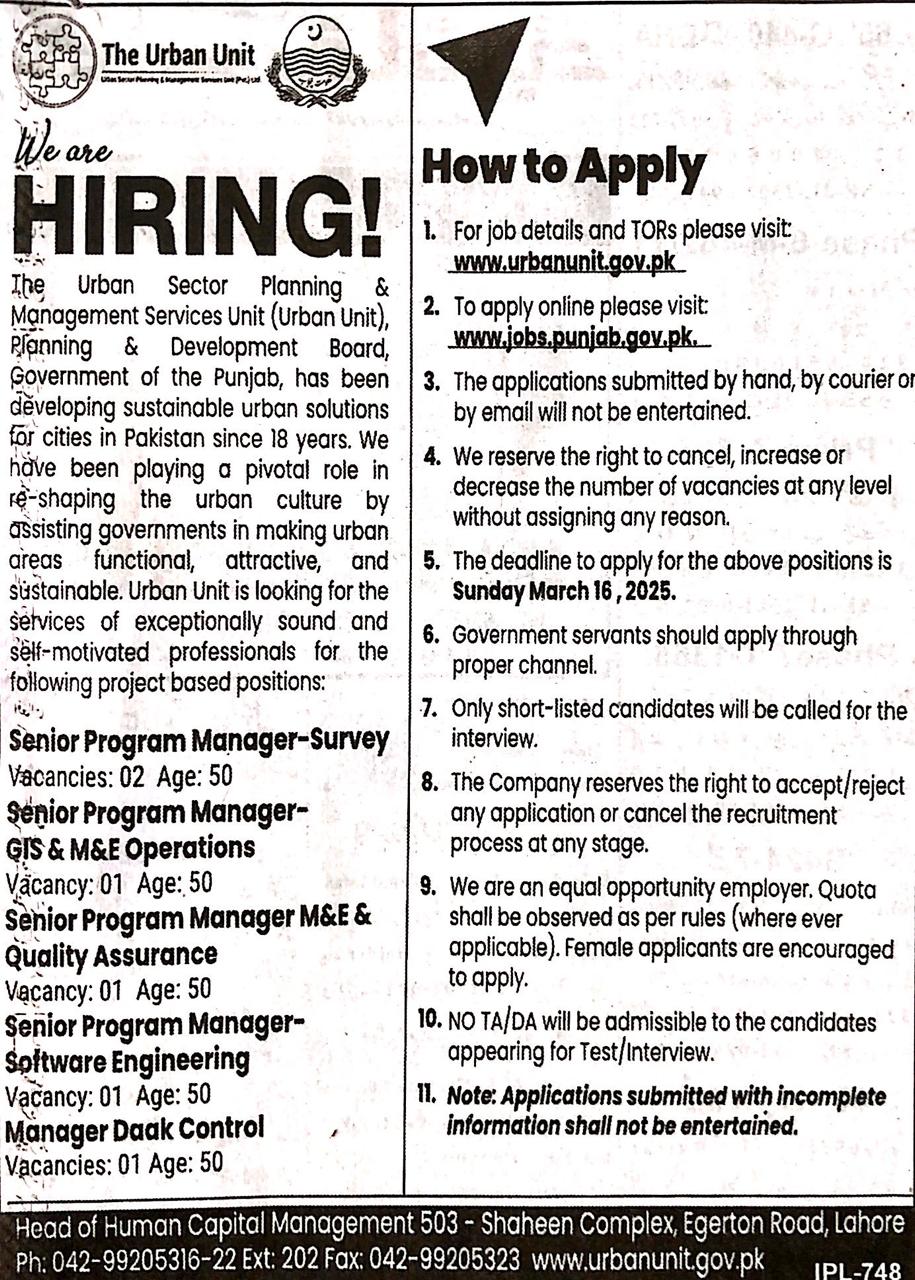 Senior Program Manager-Survey 